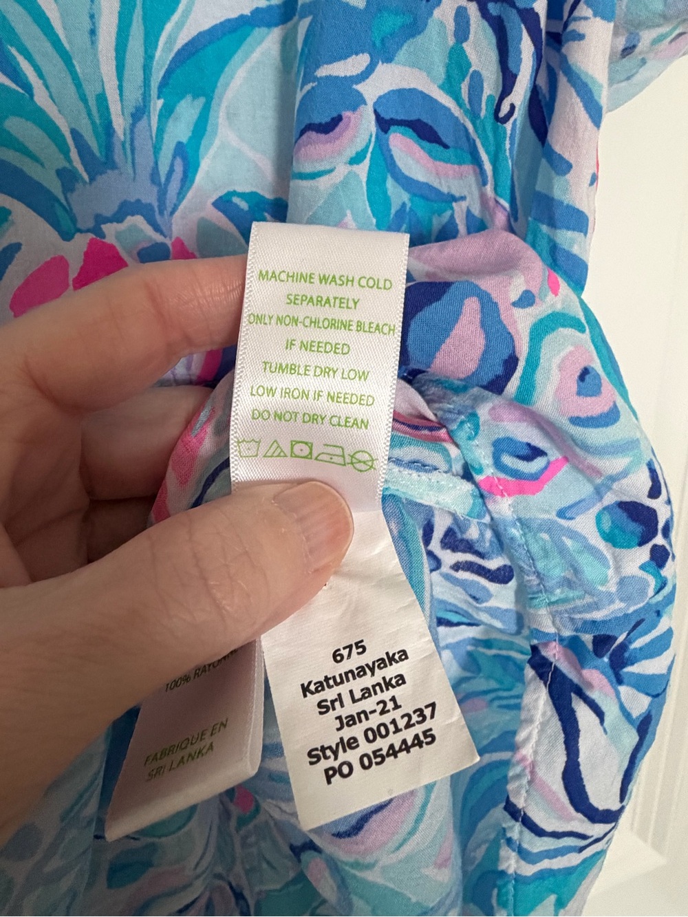 Lilly Pulitzer Natalie tunic size L swim coverup shirt dress blue pineapple - Picture 4 of 6